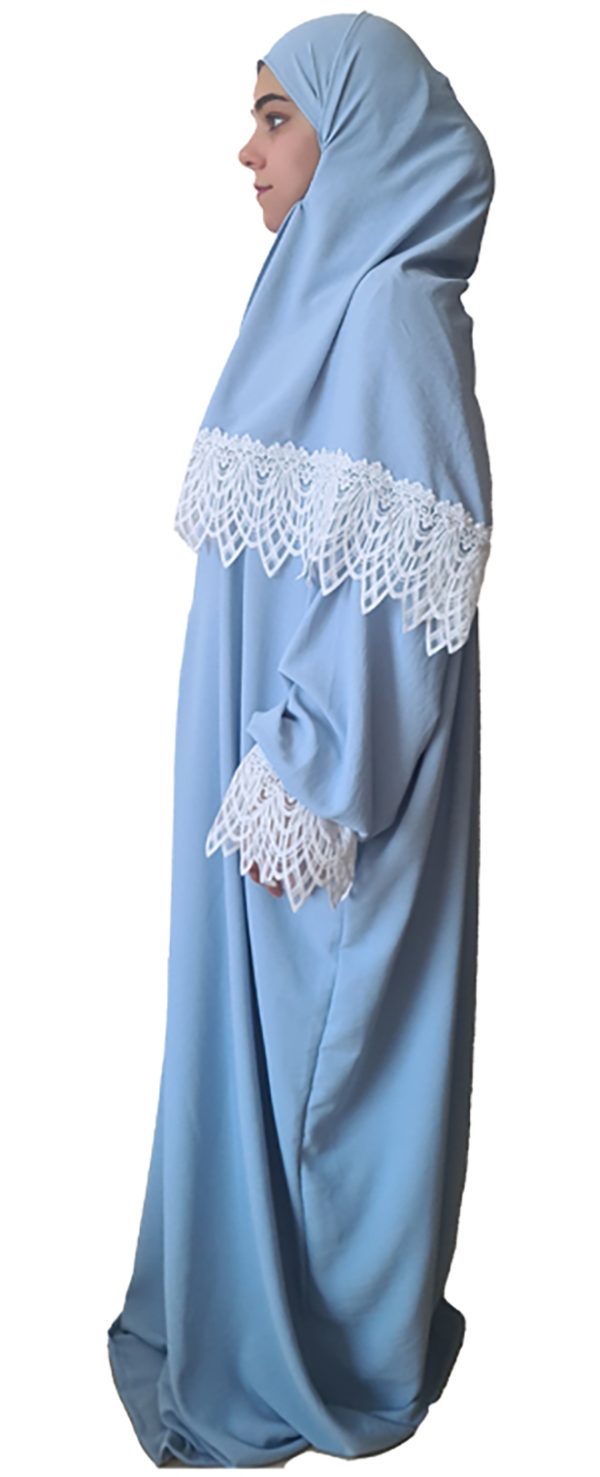 Black Fox Women's Muslim Prayer Dress Hijab Scarf Islamic Abaya Dress One-Piece Dress ملابس صلاة للنساء - Image 5